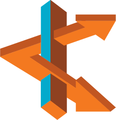 ícone de Microintervenção: Forma geométrica sendo atravessada em dois lugares por uma seta de duas pontas. A seta aponta para duas direções diagonais distintas.