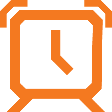 ícone de prazo: Um relógio despertador.