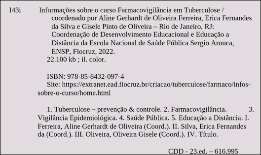 Ficha catalográfica