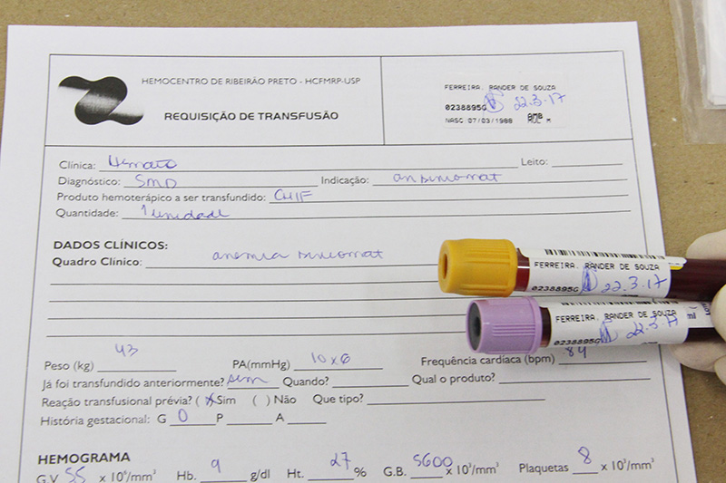 Requisição de transfusão