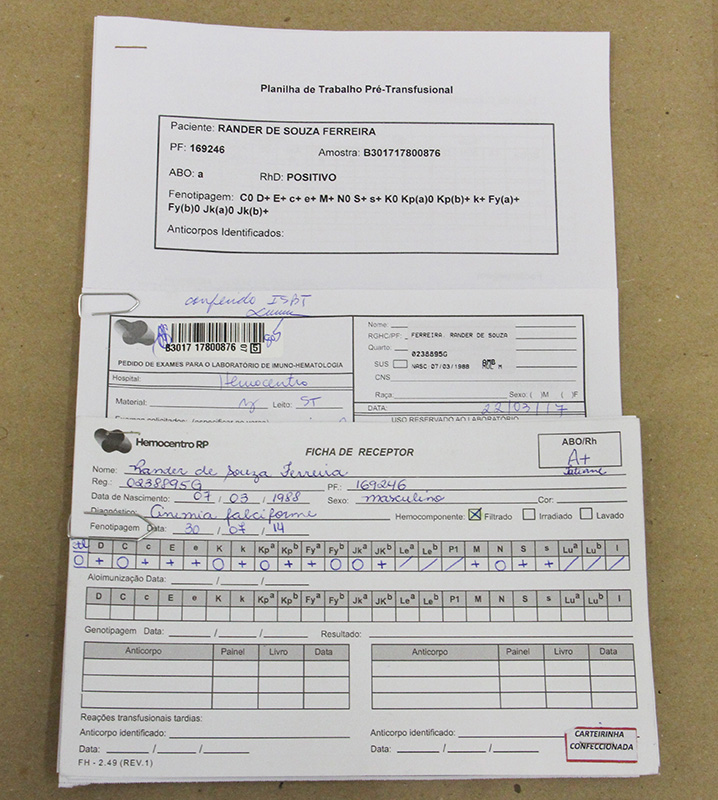 Requisição de transfusão