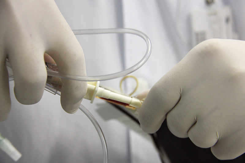 Instalação do hemocomponente