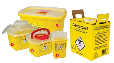 Coletores para resíduo perfurocortante
