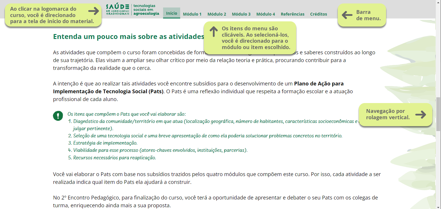 1º exemplo de tela de navegação